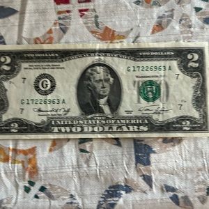 Two dollar bill